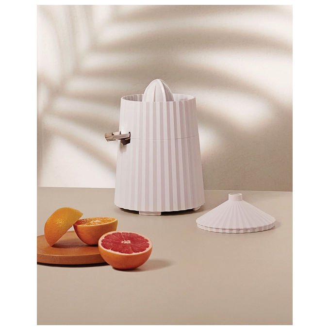 Alessi MDL07B Plisse' Spremiagrumi Elettrico 80 W Accensione Automatica Beccuccio Salvagoccia Acciaio Inox Resina Termoplastica colore Nero