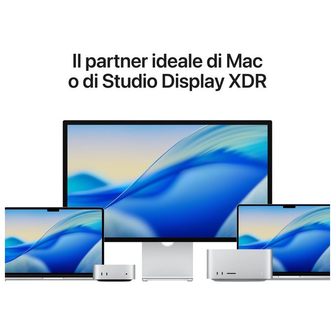 Apple MFEY4T-A Studio Display Monitor 27'' 5K Retina 12MP Center Stage Thunderbolt 5 colore Argento