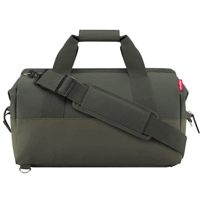 Reisenthel 4012013742231 allrounder M Duffel Borsa 23 L Chiusura con Cerniera Tasca Esterna Spallaccio Regolabile Imbottito Colore Moss Green