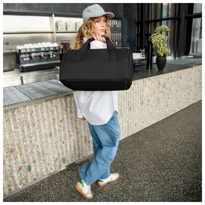 Reisenthel MG7300 allrounder M borsa duffel 23 l con funzione zaino e 4 tasche interne colore Nero