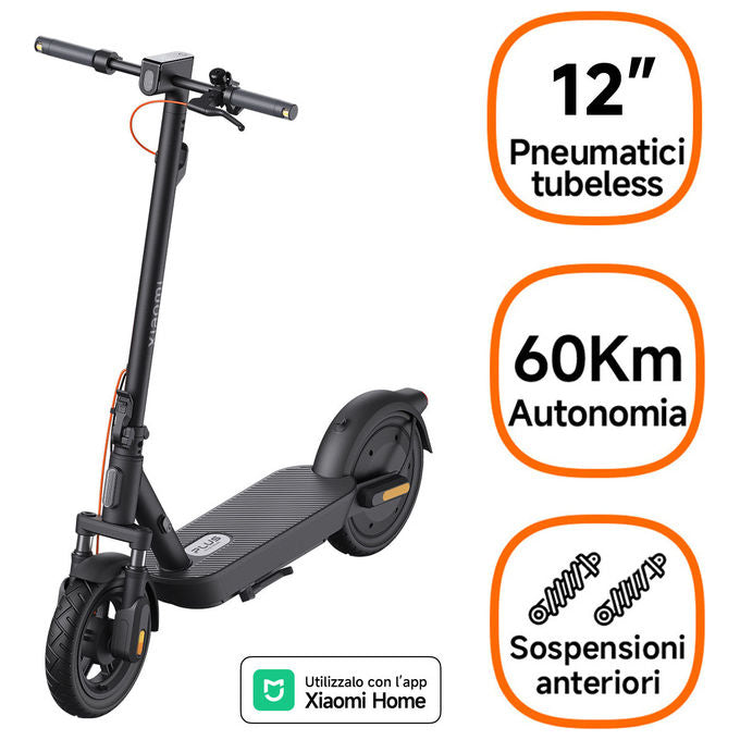 Xiaomi, Monopattino Elettrico 5 Plus, 20km-h, Ruote Grandi, Autonomia 60km