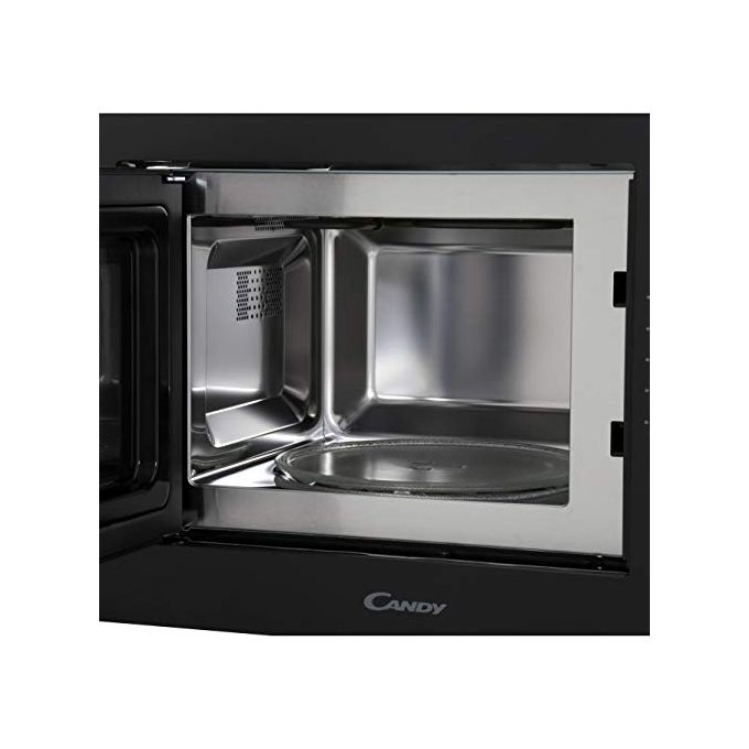 Candy MIC 20 GDFN Forno Microonde a Incasso Capacita' 20 Litri 800 W 3 tipi di cottura Potenza Grill 1000 W Contaminuti elettronico con segnale acustico di fine cottura Scongelamento Automatico 60 cm Nero