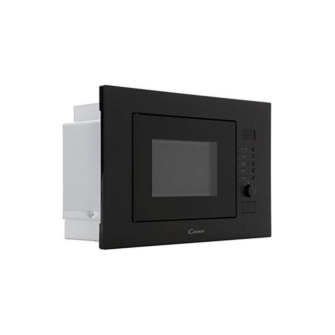 Candy MIC 20 GDFN Forno Microonde a Incasso Capacita' 20 Litri 800 W 3 tipi di cottura Potenza Grill 1000 W Contaminuti elettronico con segnale acustico di fine cottura Scongelamento Automatico 60 cm Nero