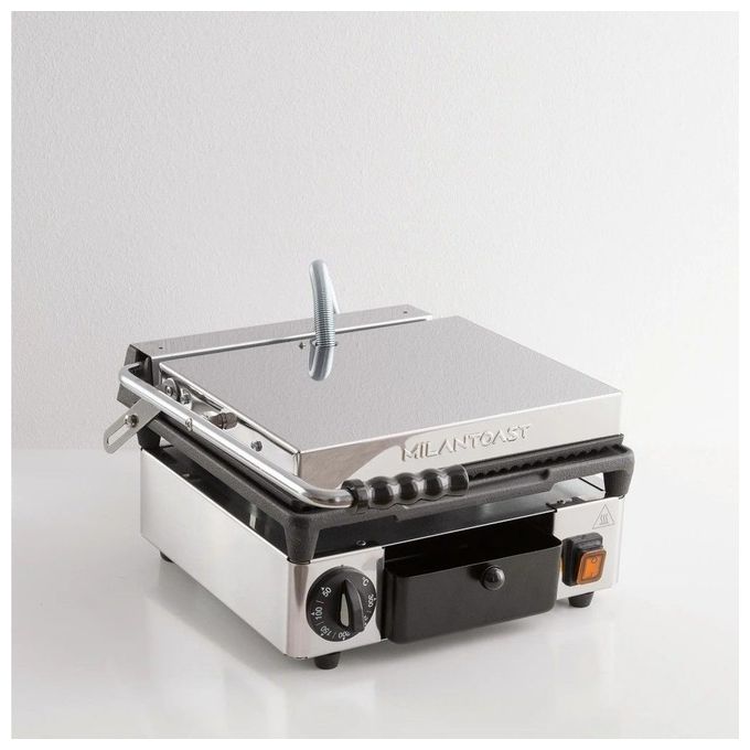 MilanToast 16000 Piastra Elettrica in Ghisa Doppia Inox