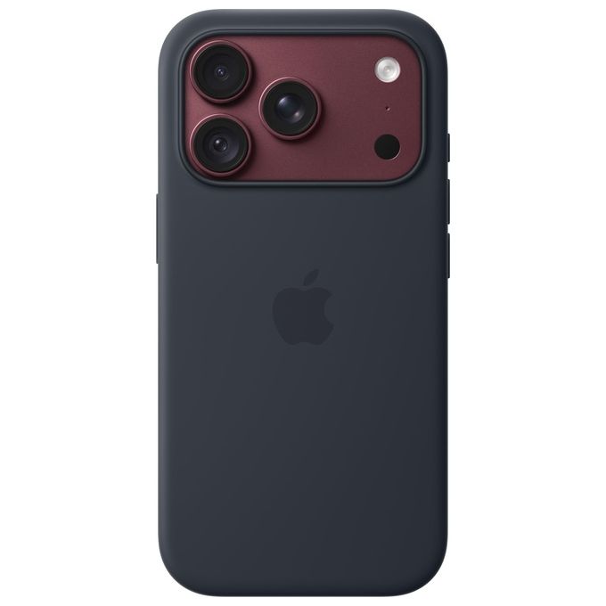 Apple MK8X4ZM-A Custodia MagSafe in Silicone per iPhone 18 Pro con Attacco per Laccetto e Tracolla Colore Blu marino