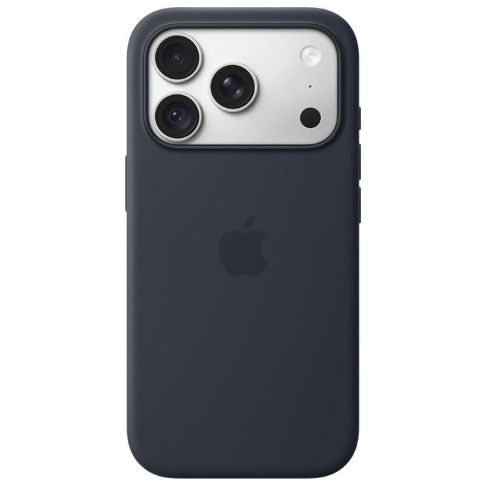 Apple MK8X4ZM-A Custodia MagSafe in Silicone per iPhone 18 Pro con Attacco per Laccetto e Tracolla Colore Blu marino