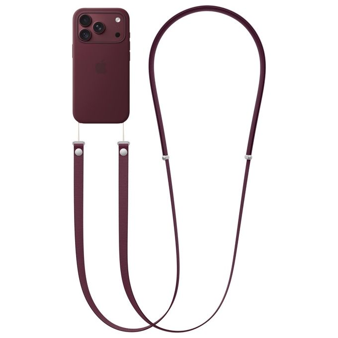 Apple MK974ZM-A Tracolla in tessuto riciclato PET 100% colore Borgogna