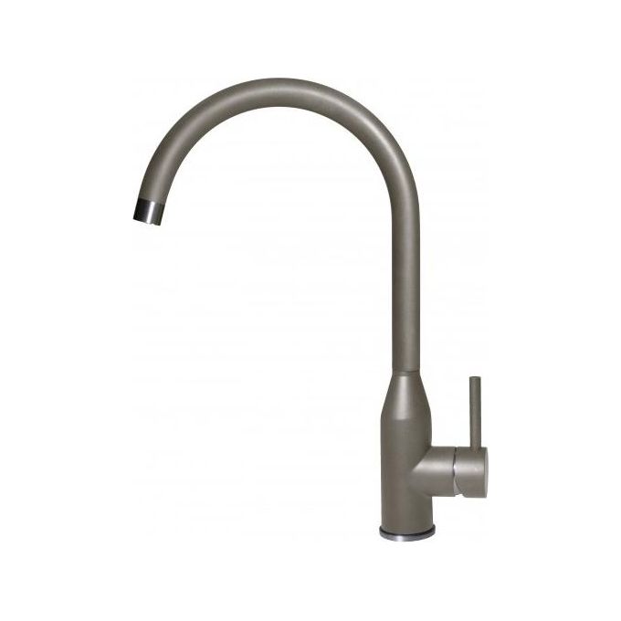 Elleci MKKADI93 Adige - Miscelatore da cucina monocomando, da incasso, Keratek Plus, canna girevole, 40 cm, Dove Grey