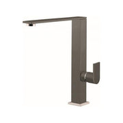Elleci Flat MKKFLA93 - Miscelatore da cucina monocomando, da incasso, Keratek Plus, canna girevole, 25,2 cm, Dove Grey
