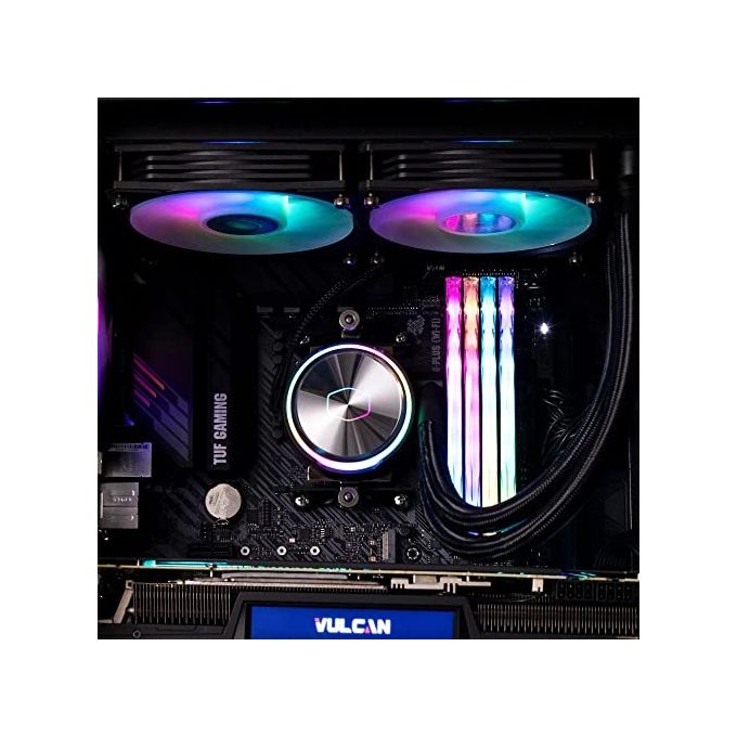 Cooler Master MasterLiquid PL240 Flux - Sistema di Raffreddamento a Liquido AIO per CPU, 2 Ventole 120 mm, Radiatore 240 mm, Controller RGB Indirizzabile Gen2 - Supporta AMD e Intel