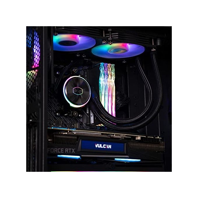 Cooler Master MasterLiquid PL240 Flux - Sistema di Raffreddamento a Liquido AIO per CPU, 2 Ventole 120 mm, Radiatore 240 mm, Controller RGB Indirizzabile Gen2 - Supporta AMD e Intel