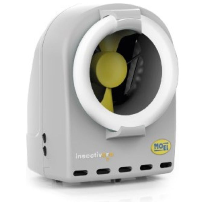 Moel 361B Insectivoro Elettroinsetticida ad Aspirazione 55W 900-1050 rpm doppia velocita' UV-A colore Blu