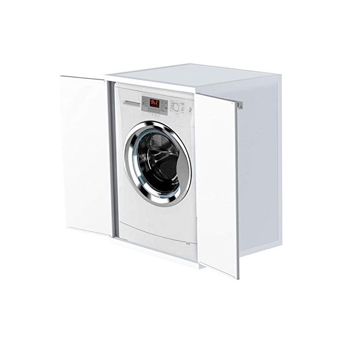 Mongardi Mobile Coprilavatrice Bianco, Dimensioni 68,5x64,5x88cm, Elegante e Robusto per Lavanderia Moderna