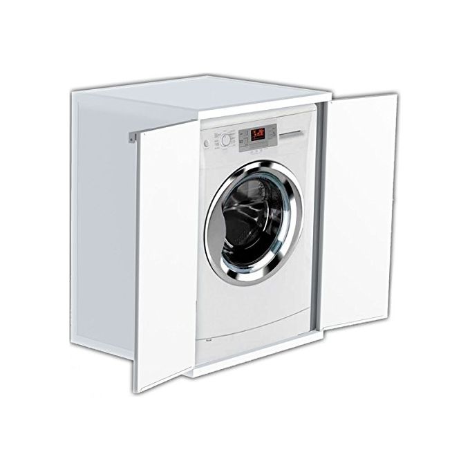 Mongardi Mobile Coprilavatrice Bianco, Dimensioni 68,5x64,5x88cm, Elegante e Robusto per Lavanderia Moderna
