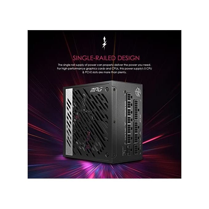 MSI MPG A1000G PCIE5 Alimentatore per Computer 1000W 204 Pin ATX ATX Nero