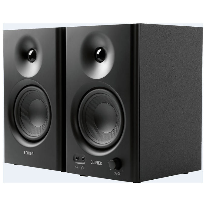 Edifier MR4-BLK MR4 Monitor da Studio Attivi 2.0 Canali 42 W RMS Woofer 4 Pollici Tweeter Cupola di Seta colore Nero