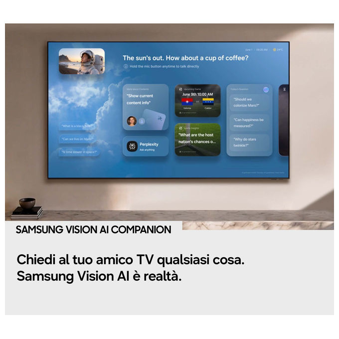 Samsung MRE55R85HAUXZT Micro RGB 55'' Smart TV 4K UHD Motion Xcelerator 144Hz Dolby Atmos colore Nero