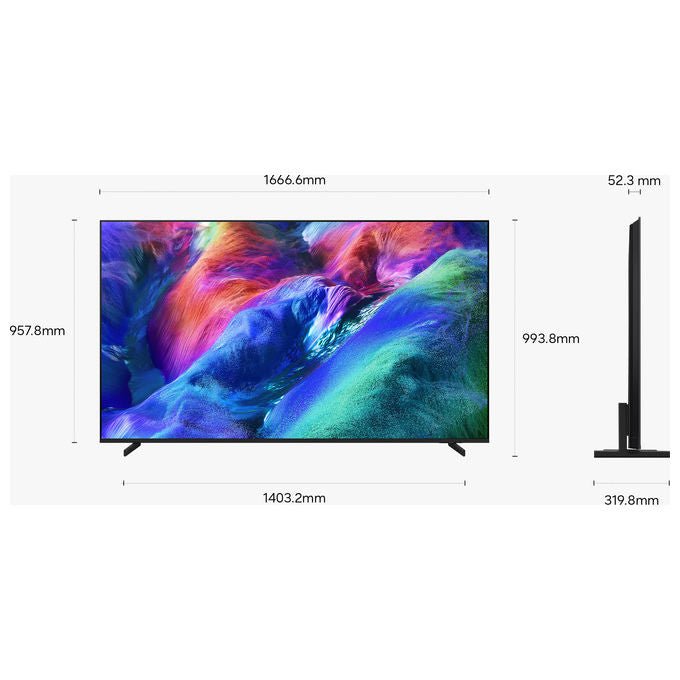 Samsung MRE75R85HAUXZT Micro RGB R85H 4K Vision AI Smart TV 75'' 3840x2160 Pixel Dolby Atmos colore Nero