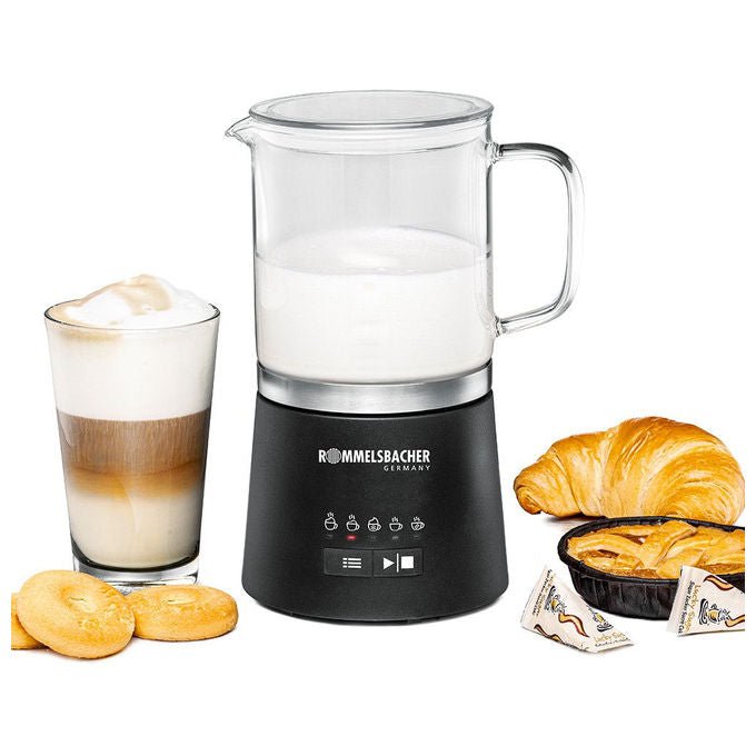 Rommelsbacher MS 625 Montalatte 5 Funzioni Capacita' Schiuma 250 ml Capacita' Riscaldamento 500 ml Potenza 600 W colore Nero