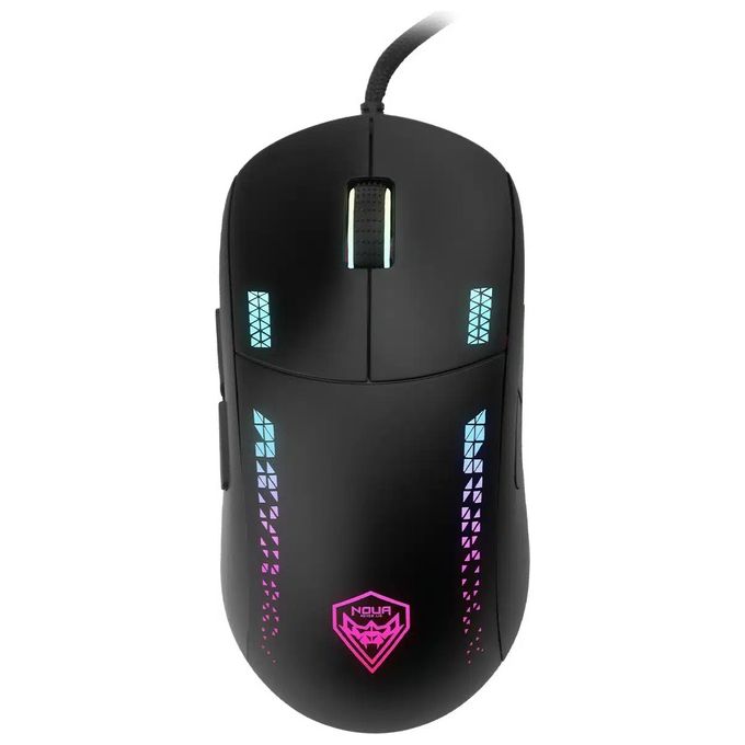 Mouse Ottico Usb Gaming Noua Loop Rgb Pixart 3335 Pro 9 Tasti 16000dpi (32000 Soft.) Regolabili