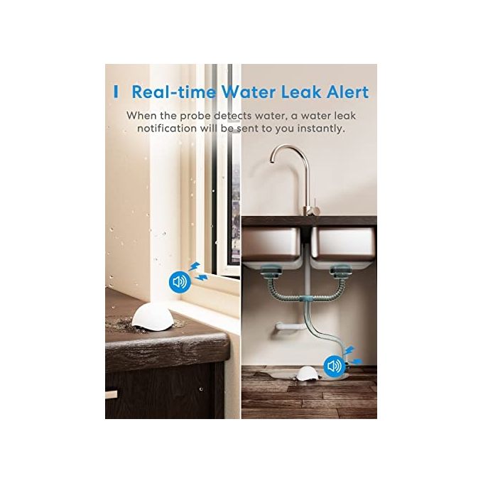 Meross Smart Rilevatore di Acqua Set Intelligente con Hub