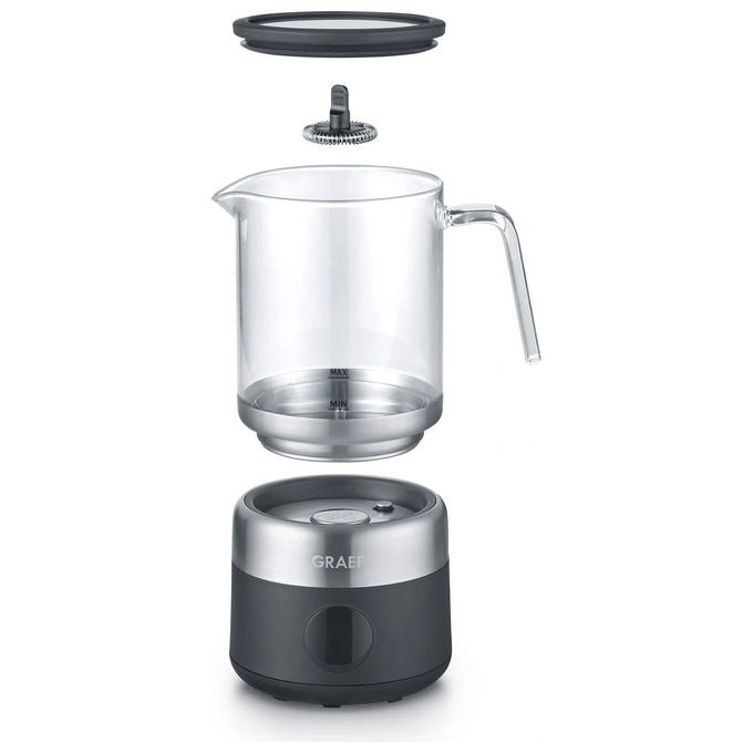 Graef MS802EU Montalatte 5 funzioni Caldo e Freddo Capacita' schiumatura 250 ml Capacita' riscaldamento 400 ml Materiale ciotola in vetro colore Nero