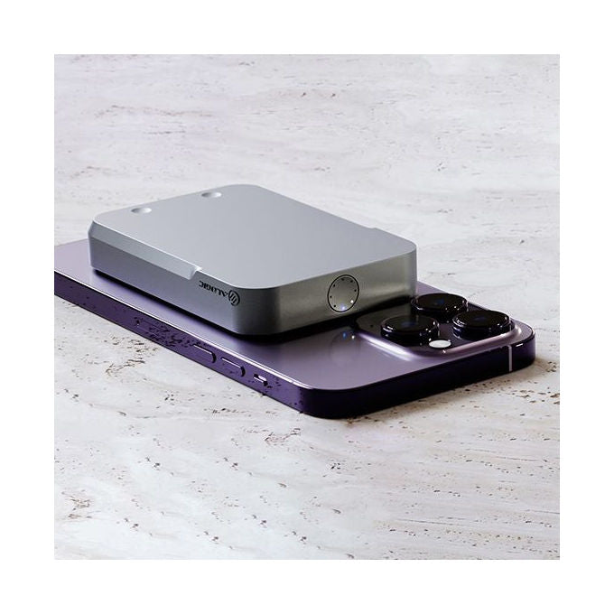 Alogic MSPB5K PowerBank con MagSafe 5000 mAh Ricarica Wireless 15 W Compatibile Qi e MagSafe colore Nero