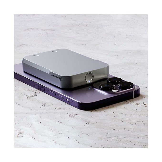 Alogic MSPB5KWH Power Bank Portatile 5000 mAh con Ricarica Wireless Magnetica Compatibile con MagSafe e Qi Bianco colore Bianco