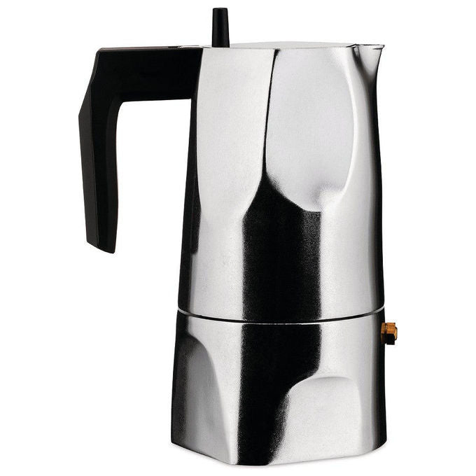 Alessi MT18-6 Caffettiera Moka in Alluminio 6 Tazze 300 ml colore Argento