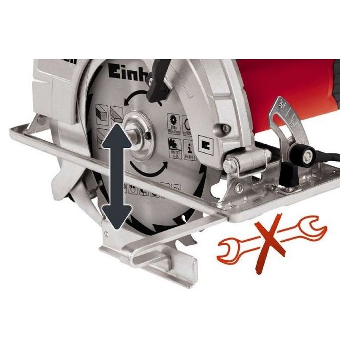 Einhell Sega Circolare Manuale TC-CS 1400-1 Utensile Efficiente per Fai da Te in Brico e Giardino Con Elevata Precisione di Taglio