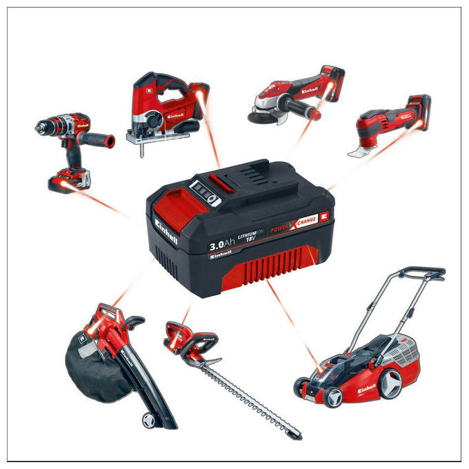 Einhell Power X-Twincharger Starter Kit Con 2 Batterie Da 18V-3Ah