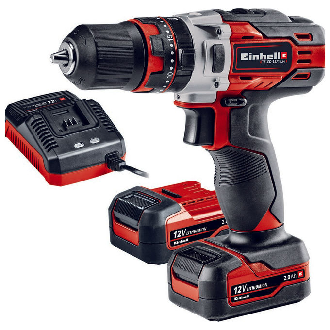 Einhell Trapano A Percussione A Batteria Te-Cd 12 Li-I