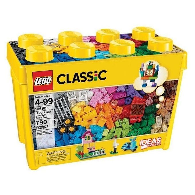 LEGO Classic Scatola Mattoncini Creativi Grande Set per Costruire Macchina Fotografica, Vespa e Ruspa Giocattolo