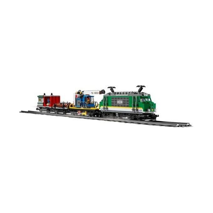 LEGO City Treno Merci, Giocattolo Telecomandato con Locomotore Motorizzato con Bluetooth RC a 10 Velocita', 3 Carrozze, Binari, Minifigure e Accessori