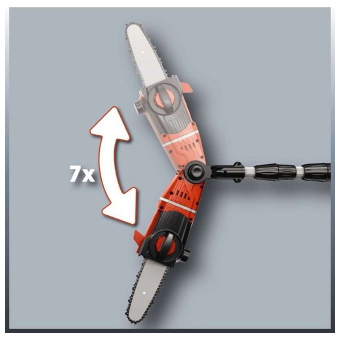 Einhell Svettatoio A Batteria Ge-LC 18 Li T-Solo Per Taglio Rami E Siepi Alte Regolabile E Con Ingranaggi Di Metallo