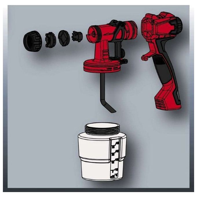Einhell Pistola Elettrica A Spruzzo Con Base A Terra Tc-Sy 600 S