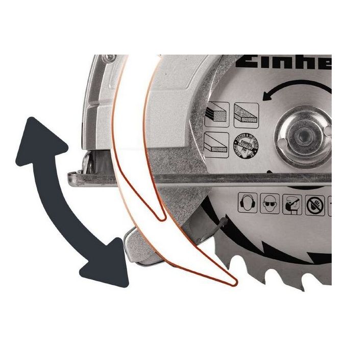 Einhell Sega Circolare Manuale TC-CS 1400-1 Utensile Efficiente per Fai da Te in Brico e Giardino Con Elevata Precisione di Taglio