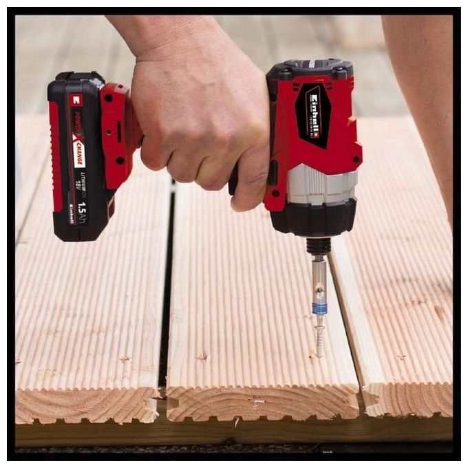 Einhell Avvitatore A Impulsi A Batteria Te-Ci 18 Bl (Batteria Non Inclusa)
