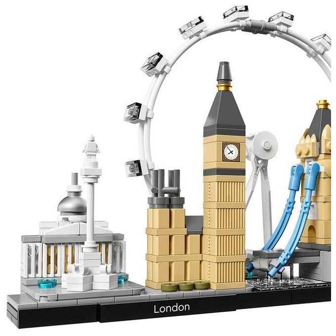 LEGO Architecture 21034 Londra, con London Eye, Big Ben e Tower Bridge, Modellismo Monumenti, Set da Collezione, Idea Regalo