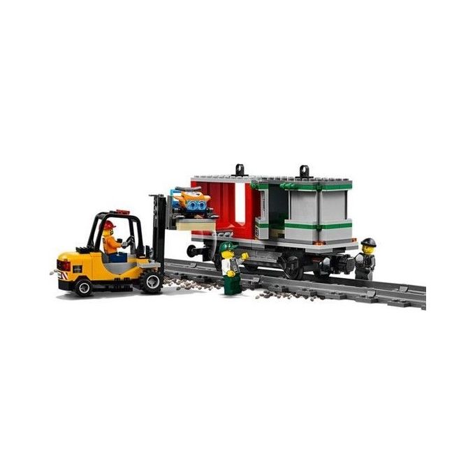 LEGO City Treno Merci, Giocattolo Telecomandato con Locomotore Motorizzato con Bluetooth RC a 10 Velocita', 3 Carrozze, Binari, Minifigure e Accessori