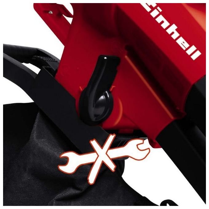 Einhell Soffiatore Aspiratore Elettrico GC-EL 2600 E Potenza 2600 W Capacita' Aspirazione Fino a 780 m³-h e Funzione Trituratore