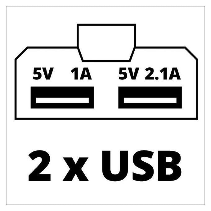 Einhell Collegamento Usb Per Batteria Te-Cp 18 Li Usb (Batteria Non Inclusa)