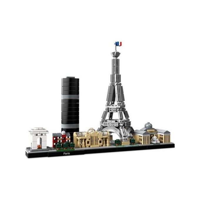 LEGO Architecture 21044 Parigi, con Torre Eiffel e Museo del Louvre, Modellismo Monumenti, Set da Collezione Skyline