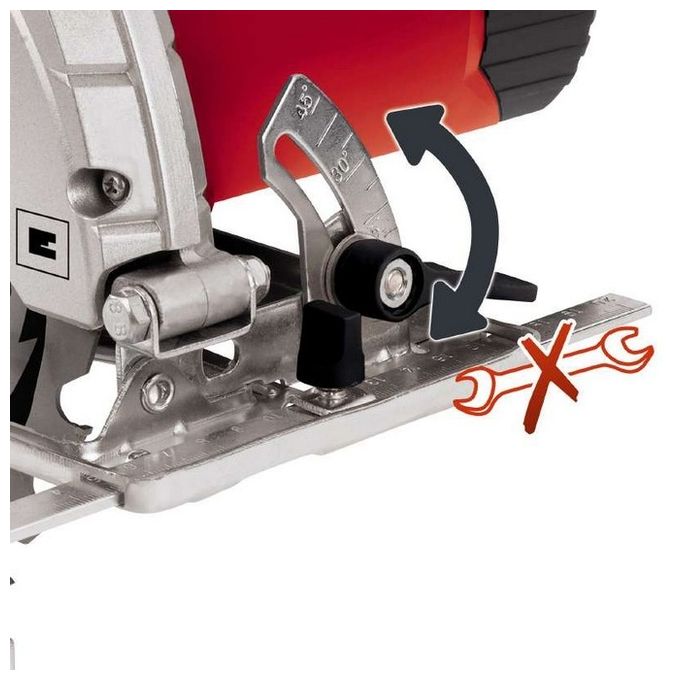 Einhell Sega Circolare Manuale TC-CS 1400-1 Utensile Efficiente per Fai da Te in Brico e Giardino Con Elevata Precisione di Taglio
