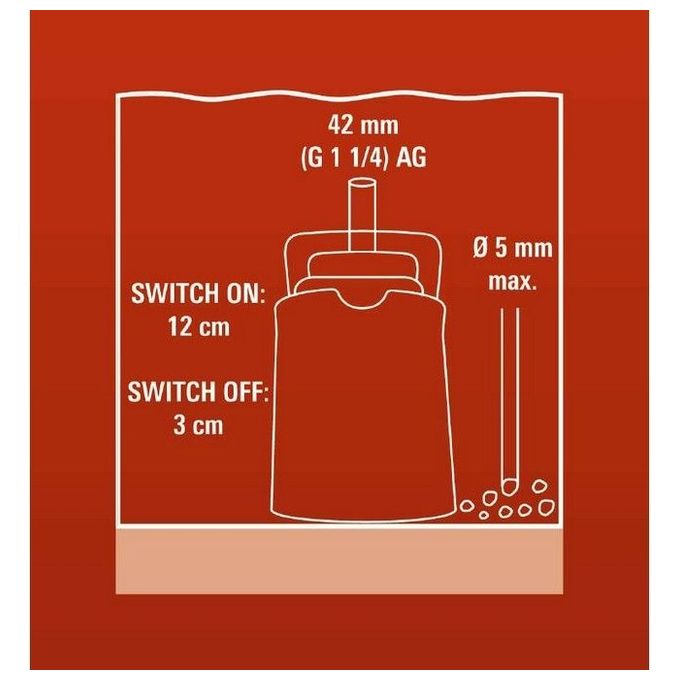 Einhell Elettropompa Acqua Chiare 750W Ge-Sp750Ll7 per Giardino e Brico 15000 l-h con Funzionamento Automatico