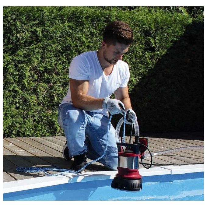 Einhell Elettropompa Acque Chiare e Scure 730W Ge-Dp7330Ll Elevata Portata e Elevata Prevalenza per Giardino e Uso Domestico