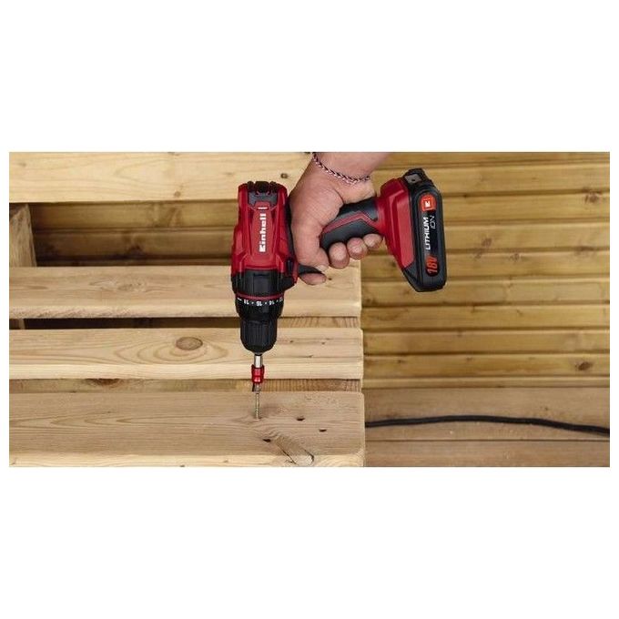 Einhell Trapano Batteria Con Valigetta E 2 Batterie 1300Mah 18V Tc-Cd18-2Li
