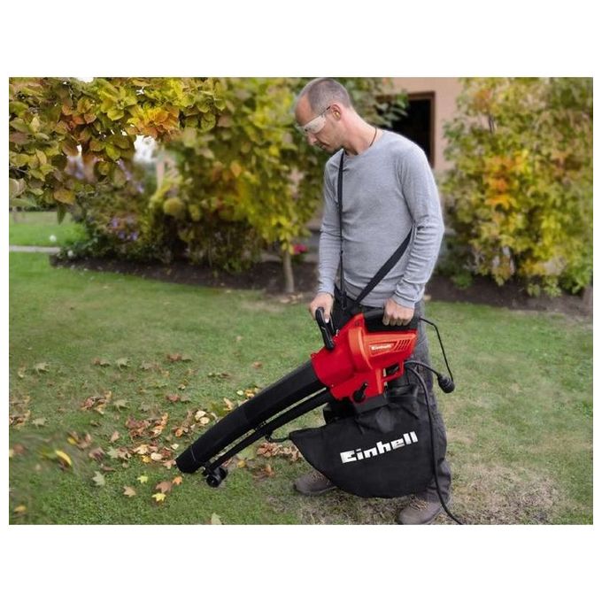 Einhell Soffiatore Aspiratore Elettrico GC-EL 2600 E Potenza 2600 W Capacita' Aspirazione Fino a 780 m³-h e Funzione Trituratore