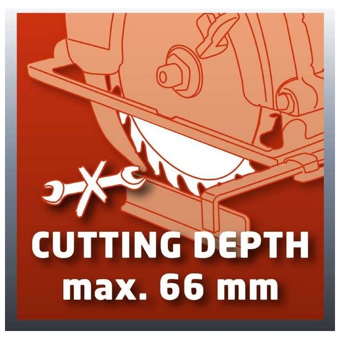 Einhell Sega Circolare Manuale TC-CS 1400-1 Utensile Efficiente per Fai da Te in Brico e Giardino Con Elevata Precisione di Taglio
