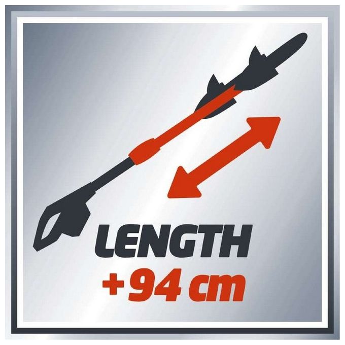 Einhell Svettatoio A Batteria Ge-LC 18 Li T-Solo Per Taglio Rami E Siepi Alte Regolabile E Con Ingranaggi Di Metallo